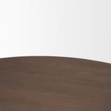 Shima Round Dark Brown Wood withArched Legs Coffee Table 70832 Mercana