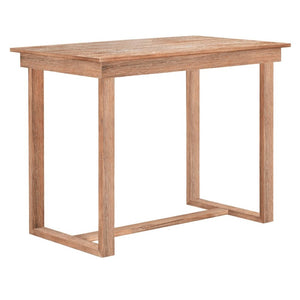 English Elm Topmax Farmhouse Counter Height Dining Set Seats Four with Cushioned Chairs Acacia Veneer SP000230AAD