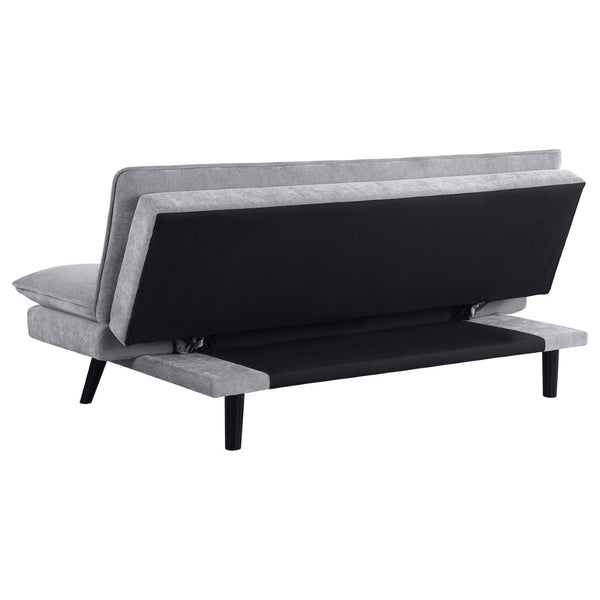 English Elm Fullerton Velvet Channel Tufted Convertible Sleeper Sofa with Splayed Legs for Studio Spaces B062P447778