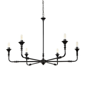 Mercana Gabriel Large Chandelier – Elevate Your Space with a Stunning Transitional Design for Modern Living Matte Black | Small 70694
