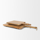 Mercana Khana Natural Solid Wood Square Serving Boards 70935