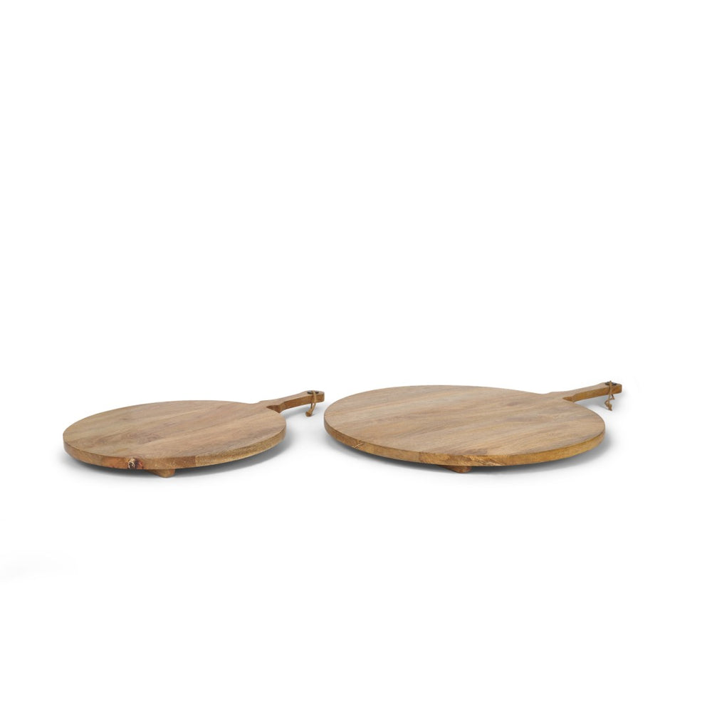 Mercana Karana Natural Solid Mango Wood Serving Boards - Perfect for Charcuterie, Cheese, and Decor 70936
