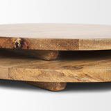 Mercana Karana Natural Solid Wood Round Serving Boards 70936