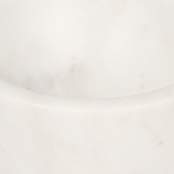 Mercana Katora Premium Marble Bowl - Elegant Décor Accent for Home or Office, Perfect for Serving or Display White Marble | Small 70937