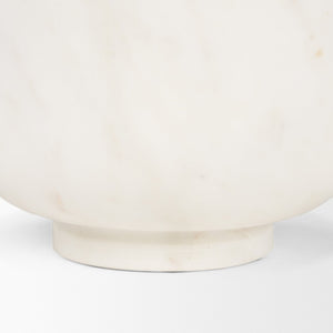 Mercana Katora Premium Marble Bowl - Elegant Décor Accent for Home or Office, Perfect for Serving or Display White Marble | Small 70937