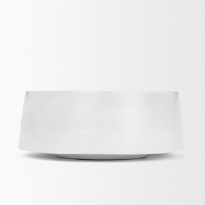 Mercana Kadara Elegant Solid Mango Wood Bowl - Versatile Centerpiece for Serving and Home Decor White Wash | Wood 70938