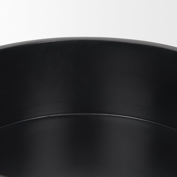 Mercana Kadara Elegant Solid Mango Wood Bowl - Versatile Centerpiece for Serving and Home Decor Black Wood 70939