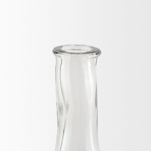 Mercana Troian Decorative Bottle with Artisanal Charm – Handcrafted Coastal Accent for Unique Décor Styles Glass | Rattan | Large 70933