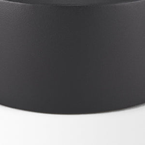 Mercana Tosca Matte Metal Vase – Sleek Modern Accent for Dried Flowers, Elegant Home Decor Piece Black Metal | Medium 70946