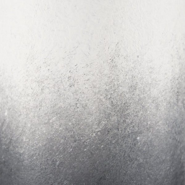 Mercana Townley Modern White-Black Gradient Metal Vase - Sculptural Accent for Stylish Home Decor & Arrangements Ombre Metal | Small 70953