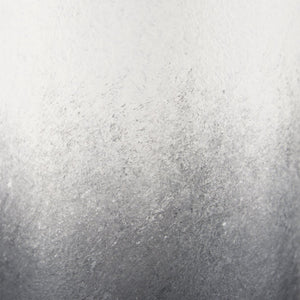 Mercana Townley Modern White-Black Gradient Metal Vase - Sculptural Accent for Stylish Home Decor & Arrangements Ombre Metal | Tall 70954