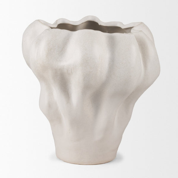 Mercana Vanna Sculptural Decorative Vase with Organic Contours for Modern and Transitional Interiors 70973