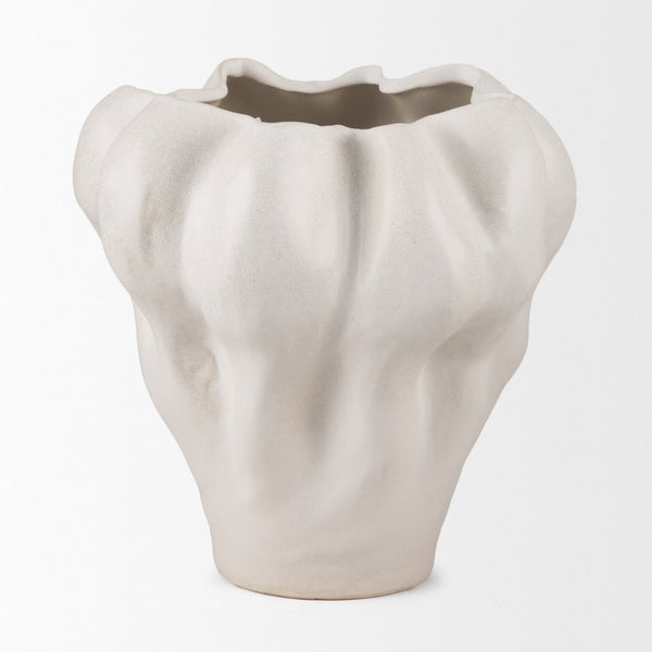 Mercana Vanna Sculptural Decorative Vase with Organic Contours for Modern and Transitional Interiors 70973