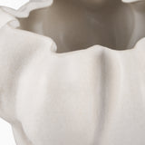 Mercana Vanna Sculptural Cream Glazed Ceramic Vase 70973