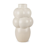 Ulvi Cream Glazed Bubble Ceramic Vase