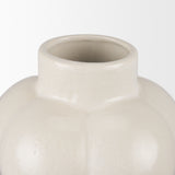 Mercana Ulvi Cream Glazed Bubble Ceramic Vase 70974