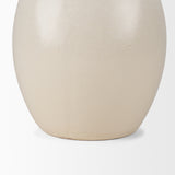 Mercana Ulvi Cream Glazed Bubble Ceramic Vase 70974