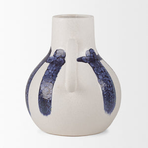 Mercana Truett Elegant Jug Vase with Striking Translucent Stripes for Modern Home Décor and Floral Arrangements 70976