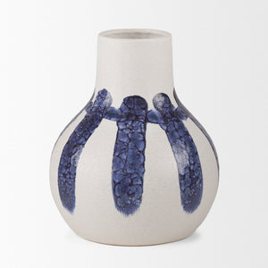 Mercana Truett Elegant Jug Vase with Striking Translucent Stripes for Modern Home Décor and Floral Arrangements 70976