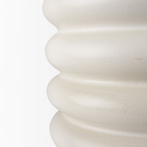 Mercana Twyla Elegant Glazed Vase - Versatile Home Accent for Fresh Flowers, Sculptural Decor & More Cream | Ceramic | Tall Floor 70982