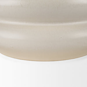 Mercana Twyla Elegant Glazed Vase - Versatile Home Accent for Fresh Flowers, Sculptural Decor & More Cream | Ceramic | Tall Floor 70982