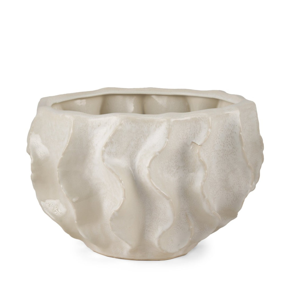 Mercana Vahn Sculptural Decorative Bowl - Elegant Organic Design for Centerpiece, Serving, or Floral Arrangements 70983