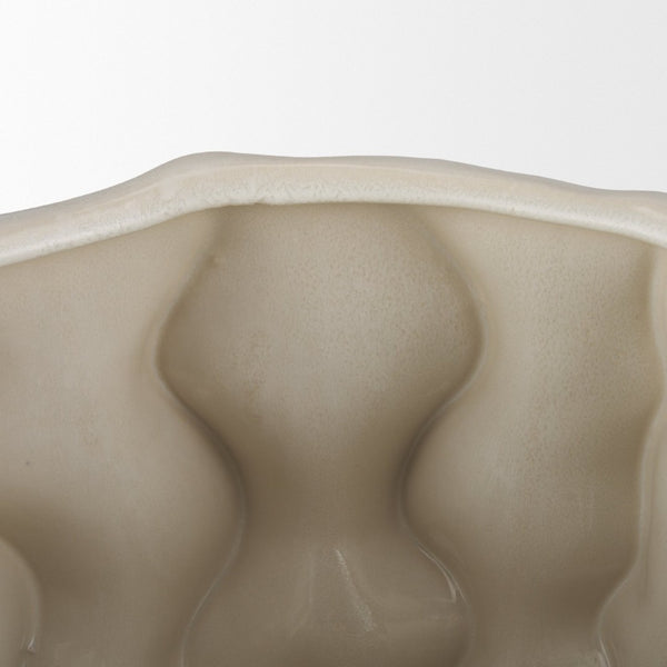 Mercana Vahn Sculptural Decorative Bowl - Elegant Organic Design for Centerpiece, Serving, or Floral Arrangements 70983