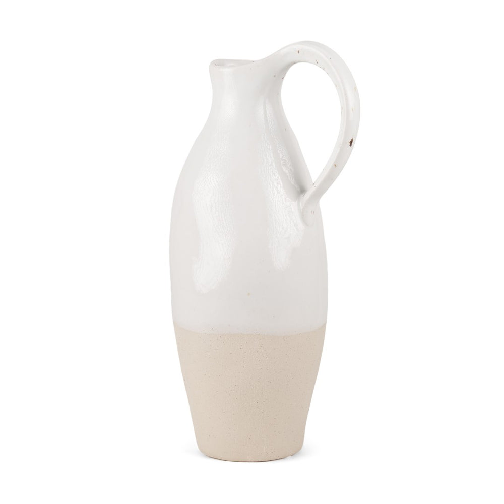 Mercana Valora Elegant Black Speckled Ceramic Jug for Chic Decor, Ideal for Fresh Arrangements or Display Two Toned | Ceramic 70986