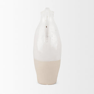 Mercana Valora Elegant Black Speckled Ceramic Jug for Chic Decor, Ideal for Fresh Arrangements or Display Two Toned | Ceramic 70986