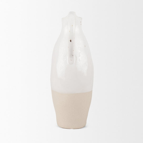 Mercana Valora Elegant Black Speckled Ceramic Jug for Chic Decor, Ideal for Fresh Arrangements or Display Two Toned | Ceramic 70986