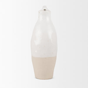 Mercana Valora Elegant Black Speckled Ceramic Jug for Chic Decor, Ideal for Fresh Arrangements or Display Two Toned | Ceramic 70986
