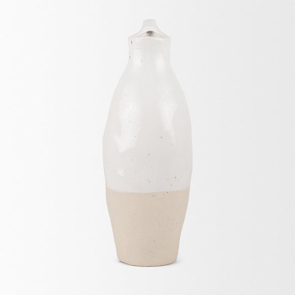 Mercana Valora Elegant Black Speckled Ceramic Jug for Chic Decor, Ideal for Fresh Arrangements or Display Two Toned | Ceramic 70986