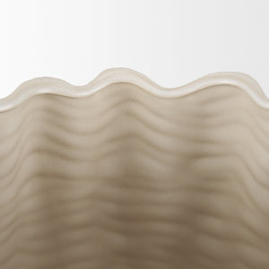 Mercana Velia Seashell-Inspired Sculptural Vase for Coastal Elegance - Perfect for Floral and Decorative Displays Cream | Ceramic | Short 70987