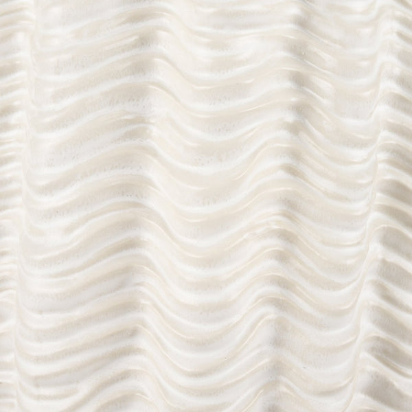 Mercana Velia Seashell-Inspired Sculptural Vase for Coastal Elegance - Perfect for Floral and Decorative Displays Cream | Ceramic | Tall 70988