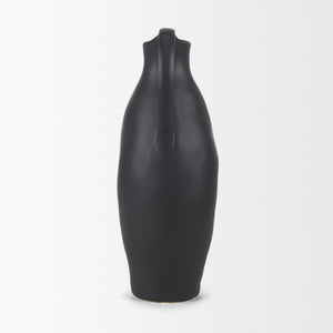 Mercana Valora Elegant Black Speckled Ceramic Jug for Chic Decor, Ideal for Fresh Arrangements or Display Matte Black | Ceramic 70989