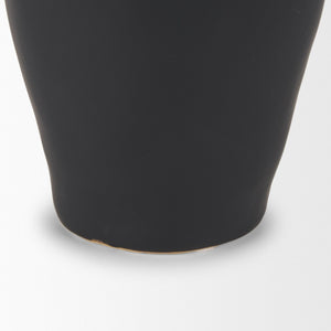 Mercana Valora Elegant Black Speckled Ceramic Jug for Chic Decor, Ideal for Fresh Arrangements or Display Matte Black | Ceramic 70989