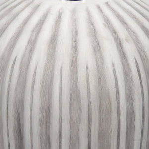 Mercana Ummi Handcrafted Ceramic Vase with Textured Grooves – Artisanal Elegance for Timeless Decor 70997