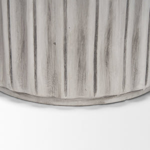 Mercana Ummi Handcrafted Ceramic Vase with Textured Grooves – Artisanal Elegance for Timeless Decor 70997