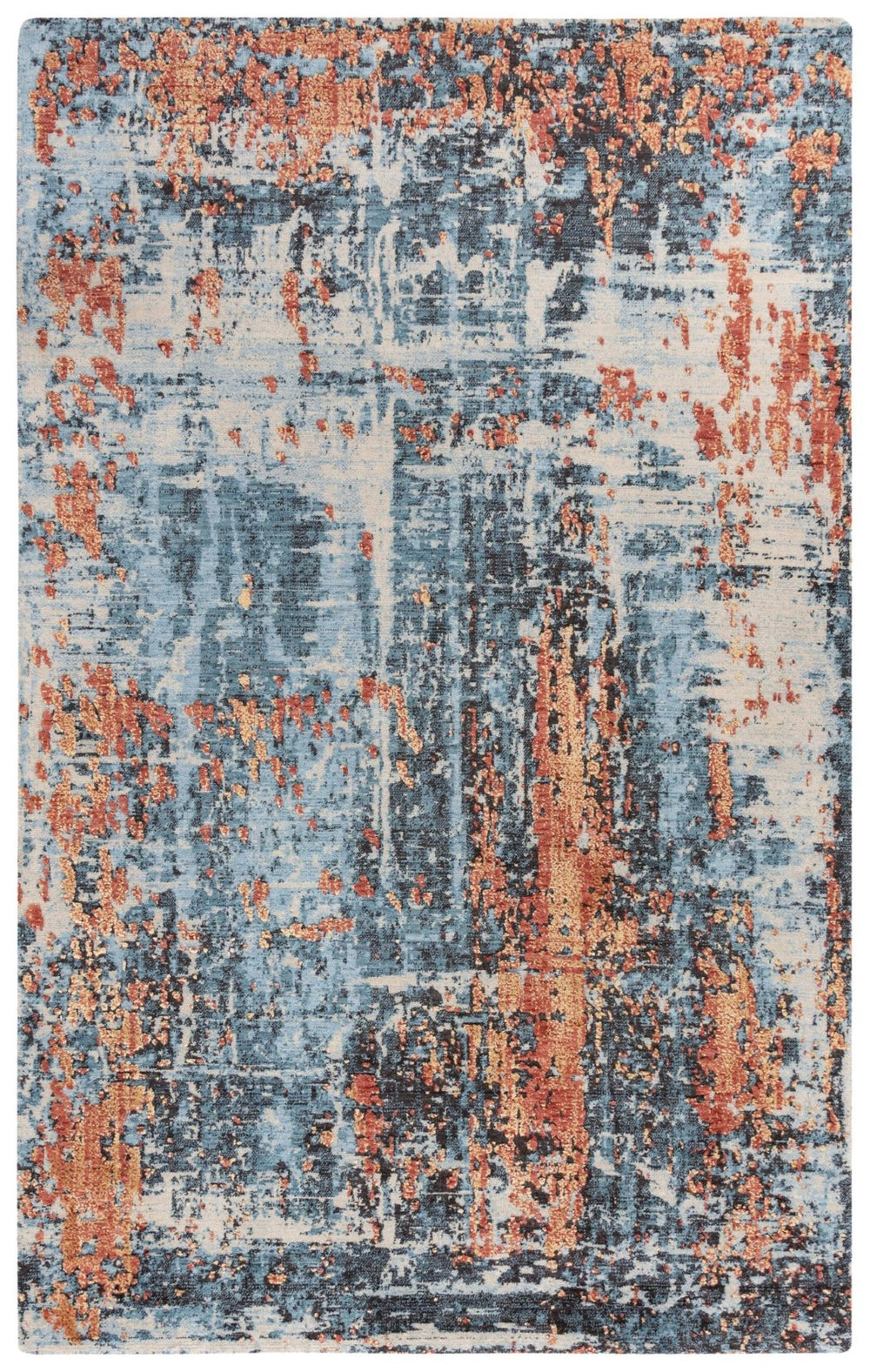 Alora Decor Alure Modern Blue Rectangle Rug — Plush New Zealand Wool Blend, Layered Shading, Transitional Elegance 10' x 13' 00900910100090113