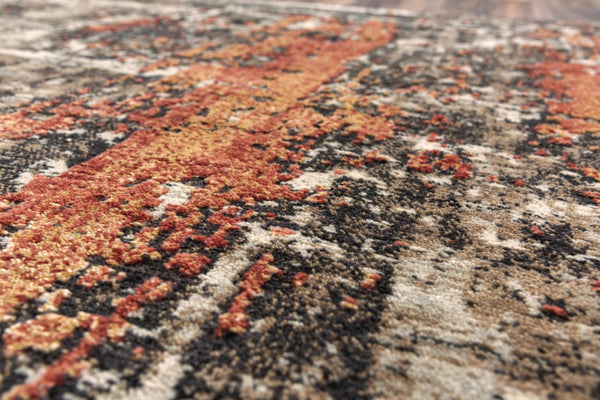 Alora Decor Alure Luxurious Brown Wool-Tencel Hybrid Rug With Shimmering Apricot Accents And Multi-Level Pile Texture 9' x 12' 00900910200120912