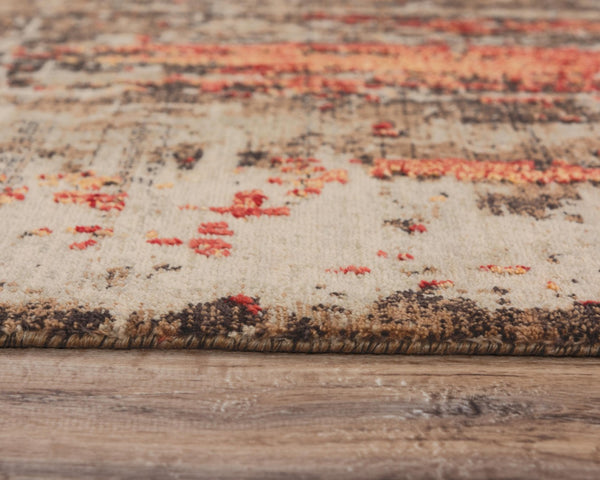 Alora Decor Alure Luxurious Brown Wool-Tencel Hybrid Rug With Shimmering Apricot Accents And Multi-Level Pile Texture 9' x 12' 00900910200120912