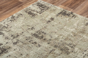 Alora Decor Alure Hand-Finished Green Rectangle Rug With Wool-Tencel Blend, Subtle Sheen & Textured Abstract Design 9' x 12' 00900910400300912