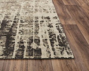 Alora Decor Alure Hand-Finished Green Rectangle Rug With Wool-Tencel Blend, Subtle Sheen & Textured Abstract Design 9' x 12' 00900910400300912