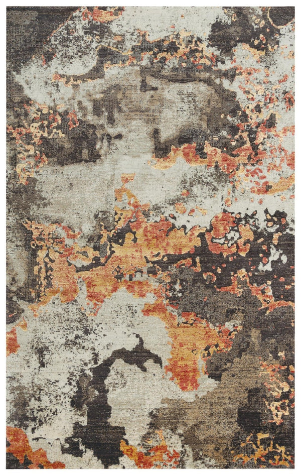 Alora Decor Alure Transitional Rug With Burnt Orange, Green & Chocolate Tones — Plush Nz Wool Blend Comfort 9' x 12' 00900910500120912