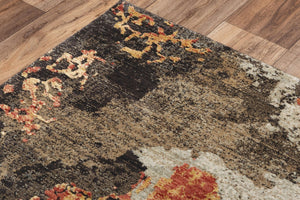 Alora Decor Alure Transitional Rug With Burnt Orange, Green & Chocolate Tones — Plush Nz Wool Blend Comfort 9' x 12' 00900910500120912