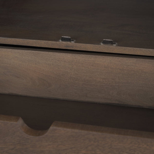 Mercana Wallen Solid Mango Wood Curio Cabinet for Elegant Storage and Display in Living and Dining Spaces 71008