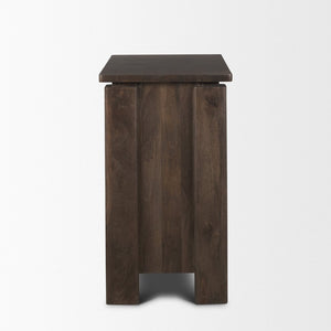 Mercana Wallen Timeless Solid Mango Wood 3 Drawer Accent Cabinet for Elegant Storage in Any Room 71009