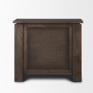 Mercana Wallen Timeless Solid Mango Wood 3 Drawer Accent Cabinet for Elegant Storage in Any Room 71009