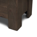 Mercana Wallen Solid Dark Brown Wood 3 Drawer Accent Cabinet 71009