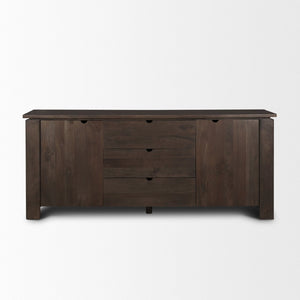 Mercana Wallen Solid Mango Wood Sideboard with 3 Drawers, Versatile Storage for Dining or Living Rooms 71010